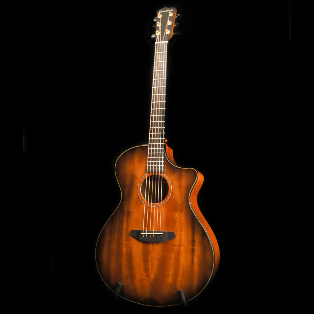 Breedlove Oregon Concerto CE Bourbon All Myrtlewood Acoustic Electric Guitar - Includes Case