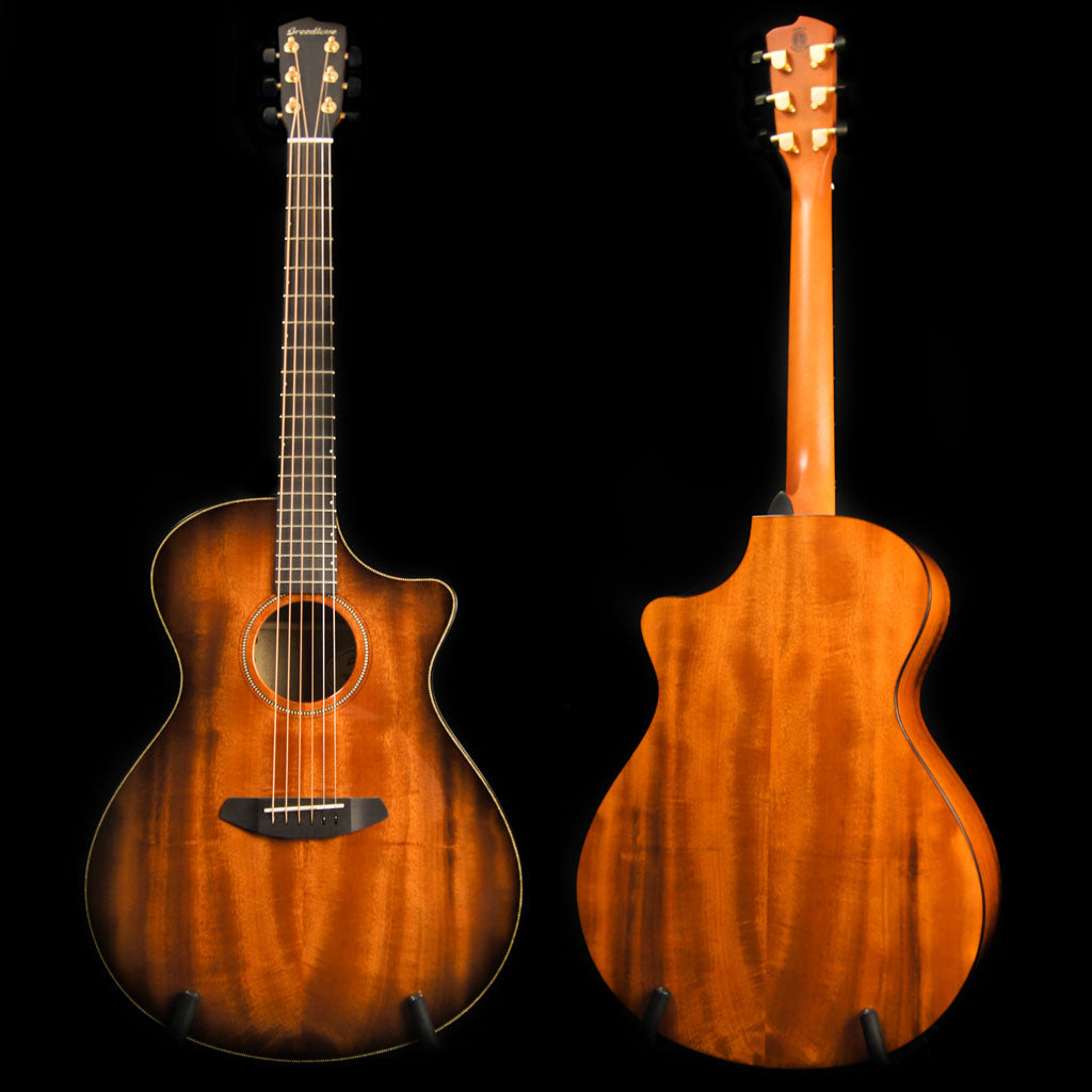 Breedlove Oregon Concerto CE Bourbon All Myrtlewood Acoustic Electric Guitar - Includes Case