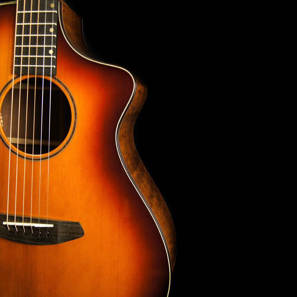 Breedlove Premier Concert Cutaway w/Solid Port Orford Cedar Top and Solid Walnut Back and Sides in Cognac Burst
