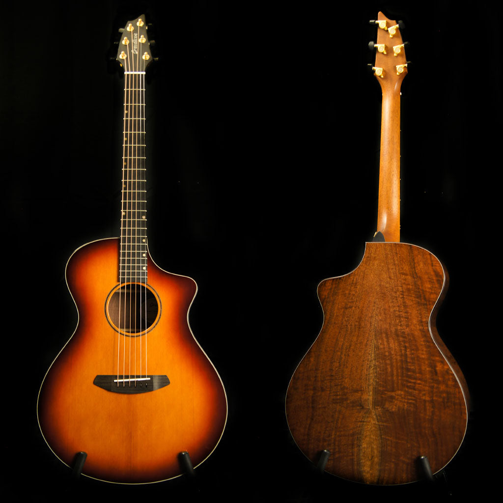 Breedlove Premier Concert Cutaway w/Solid Port Orford Cedar Top and Solid Walnut Back and Sides in Cognac Burst