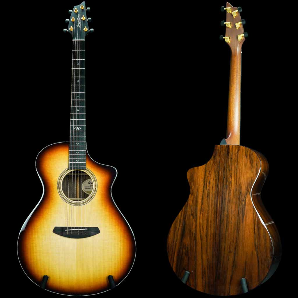 Breedlove Premier Concert Burnt Amber CE LTD Adirondack Spruce/Brazilian Rosewood Acoustic Guitar
