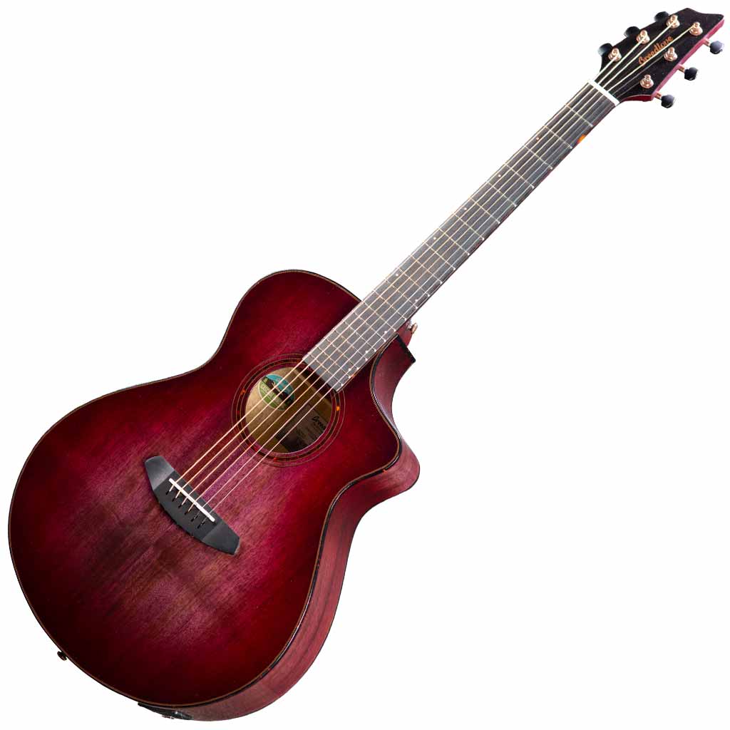Breedlove Pursuit Exotic S Concert Pinot Burst CE All Myrtlewood Limited Edition Acoustic Guitar