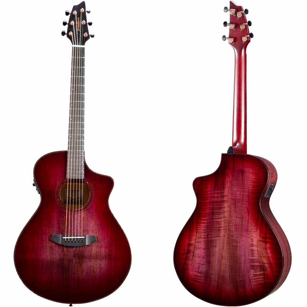 Breedlove Pursuit Exotic S Concert Pinot Burst CE All Myrtlewood Limited Edition Acoustic Guitar