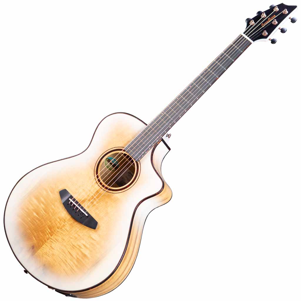 Breedlove Pursuit Exotic S Concert White Sand CE All Myrtlewood Limited Edition Acoustic Guitar