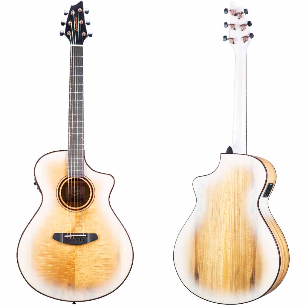 Breedlove Pursuit Exotic S Concert White Sand CE All Myrtlewood Limited Edition Acoustic Guitar