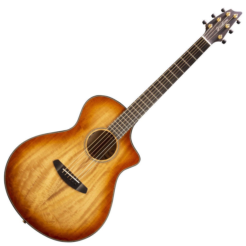 Breedlove Oregon Concert CE Cinnamon Burst All Myrtlewood Acoustic Electric Guitar