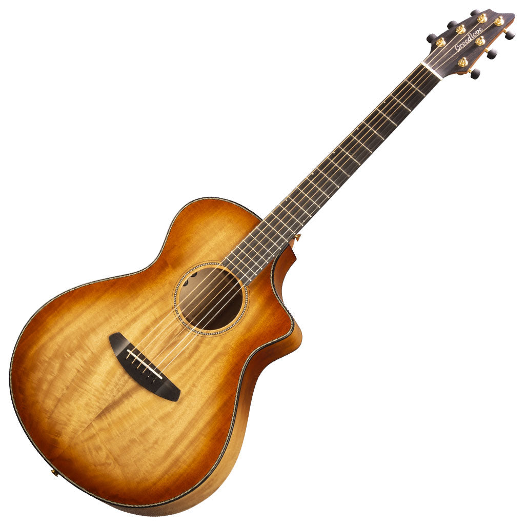 Breedlove Oregon Concert CE Cinnamon Burst All Myrtlewood Acoustic Electric Guitar