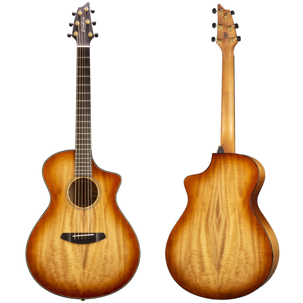 Breedlove Oregon Concert CE Cinnamon Burst All Myrtlewood Acoustic Electric Guitar