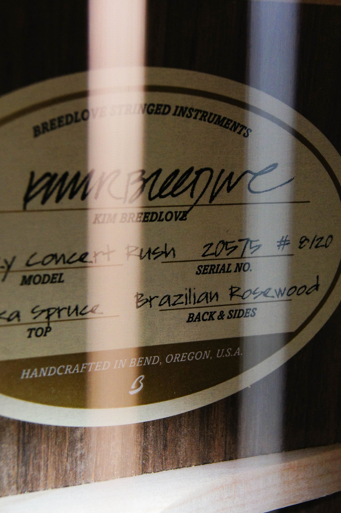 Breedlove Journey Concert 'Rush' Limited Edition Acoustic Guitar