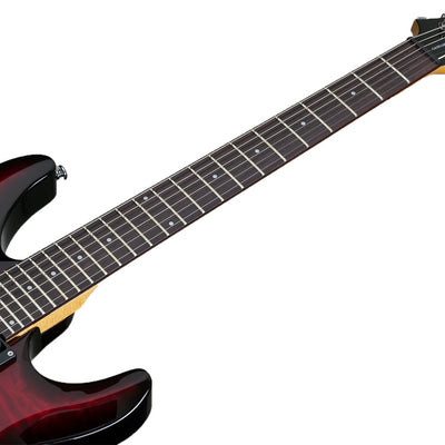 Schecter C-6 Plus Series Electric Guitar in See Thru Cherry Burst