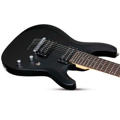 Schecter C-7 Deluxe Series 7-String Guitar in Satin Black