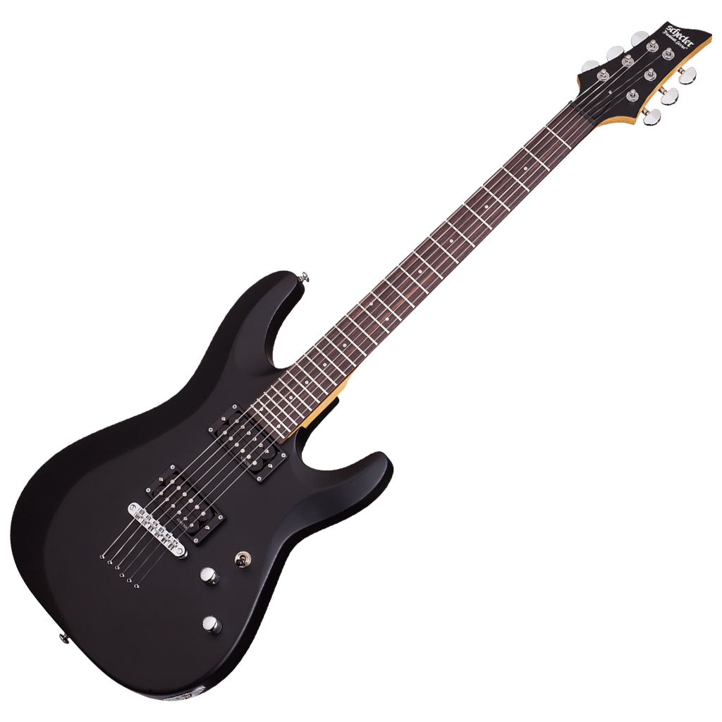 Schecter C-6 Deluxe Series Electric Guitar - Satin Black Schecter