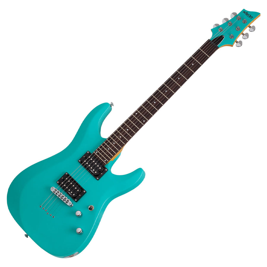 Schecter C-6 Deluxe Series Electric Guitar - Satin Aqua