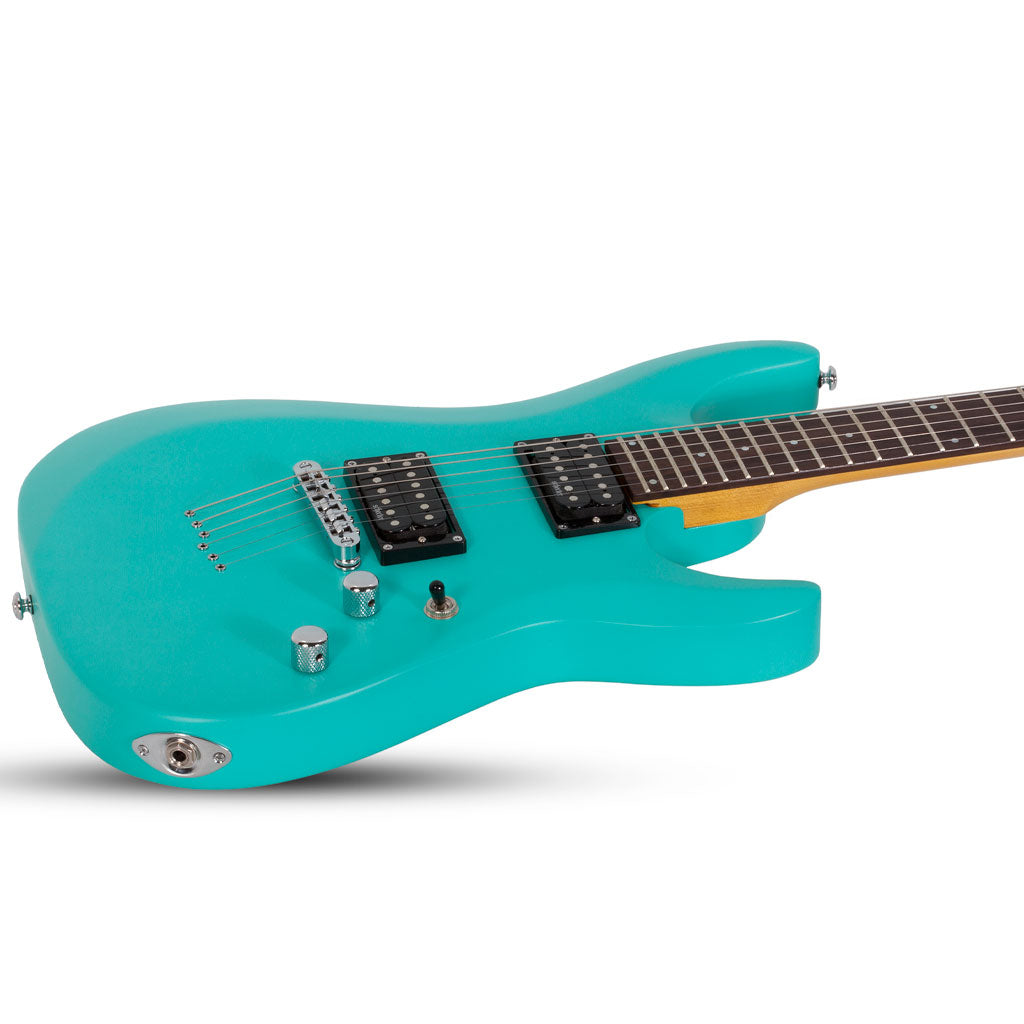 Schecter C-6 Deluxe Series Electric Guitar - Satin Aqua