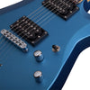 Schecter C-6 Deluxe Series Electric Guitar in Satin Light Blue Metallic
