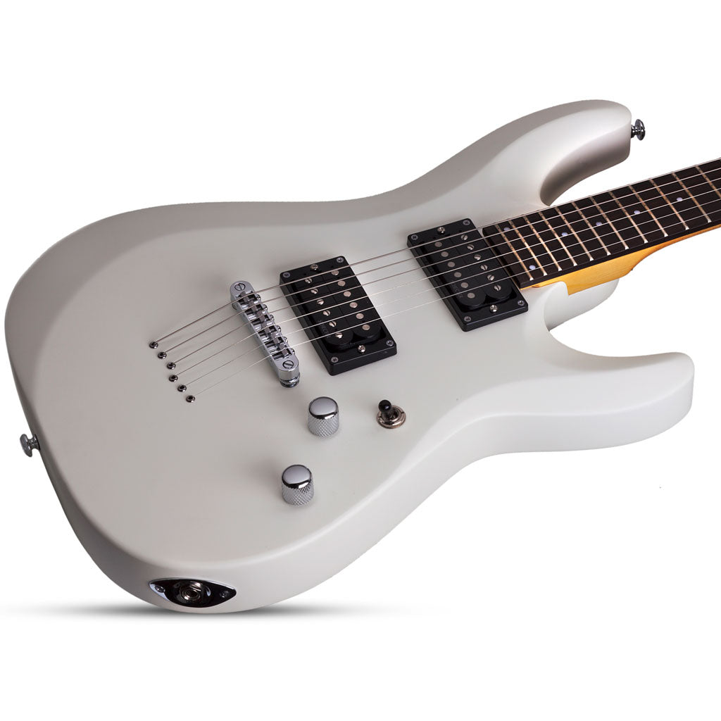 Schecter C-6 Deluxe Series Electric Guitar - Satin White