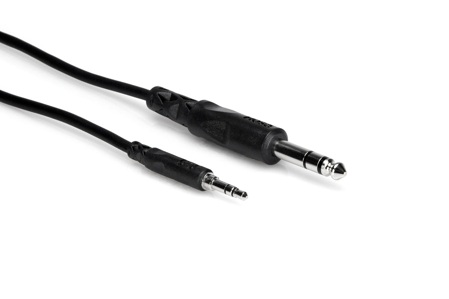Hosa 5' Stereo Interconnect Cable 3.5mm TRS to 1/4" TRS CMS-105