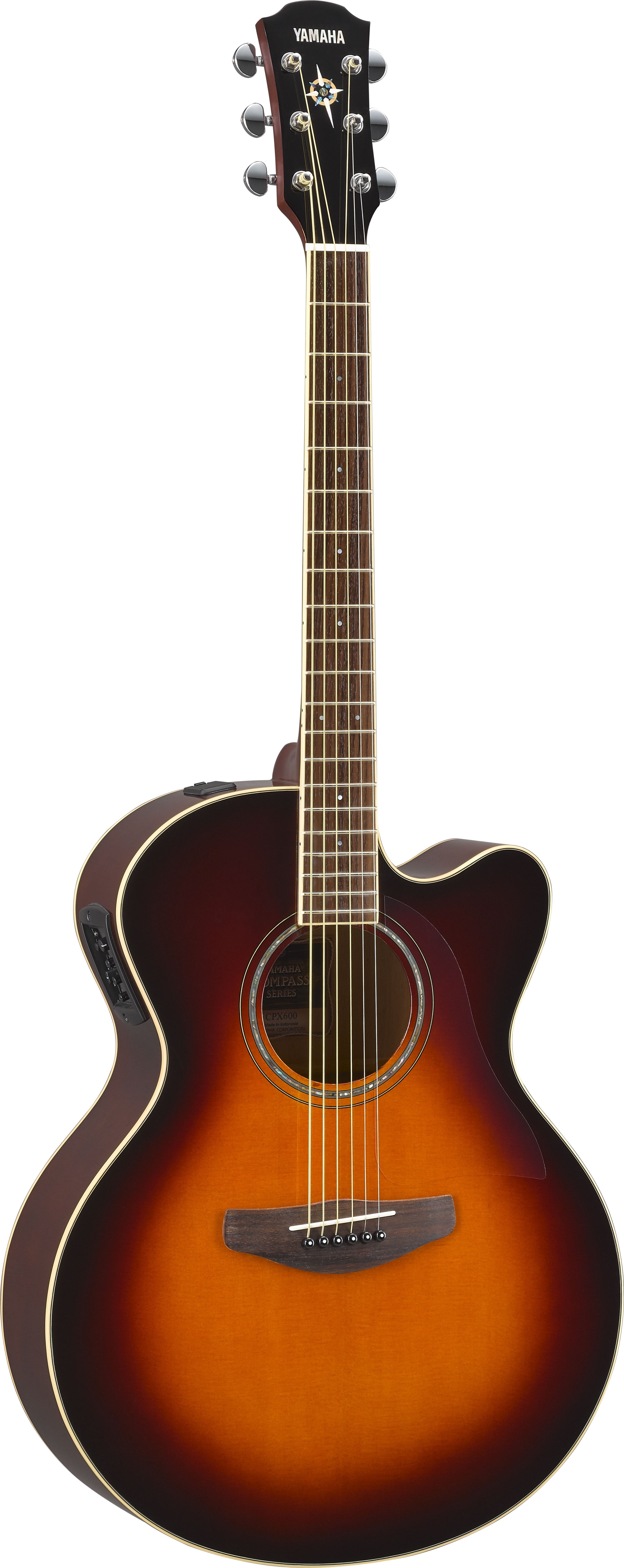 Yamaha CPX600 Old Violin Burst Medium Jumbo Acoustic