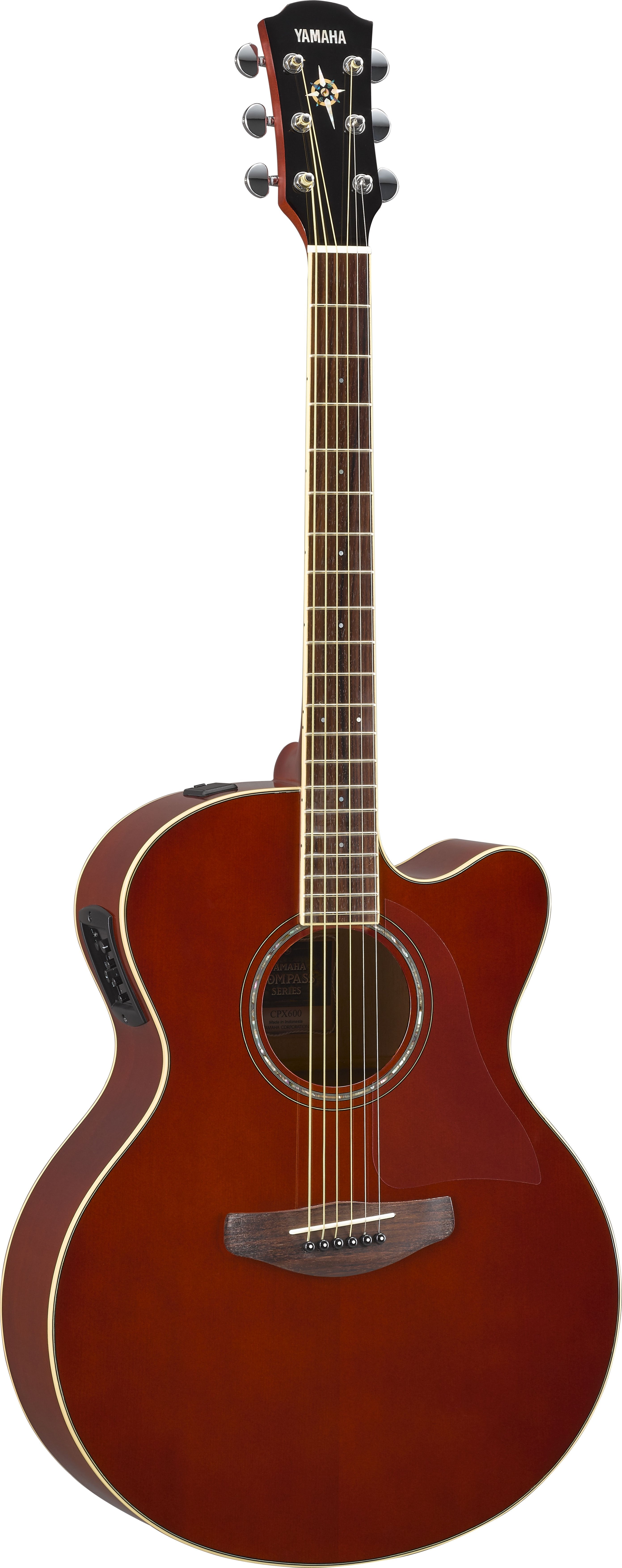 Yamaha CPX600 Root Beer Medium Jumbo Acoustic Electric Guitar