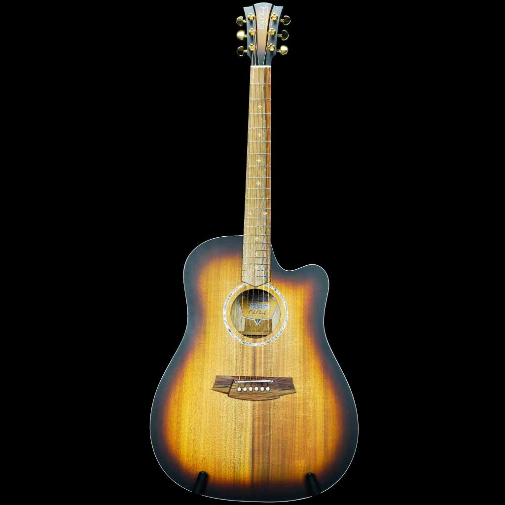 Cole Clark Fat Lady 2 Series EC All Solid Australian Blackwood Acoustic Electric Guitar - Sunburst