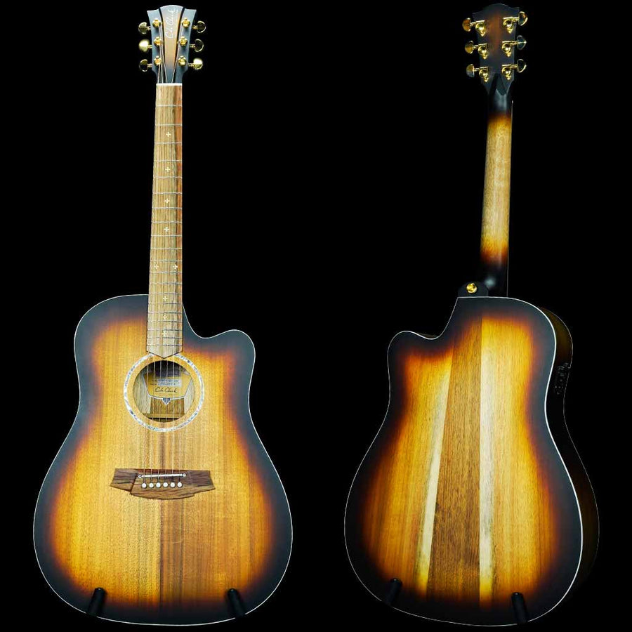 Cole Clark Fat Lady 2 Series EC All Solid Australian Blackwood Acoustic Electric Guitar - Sunburst