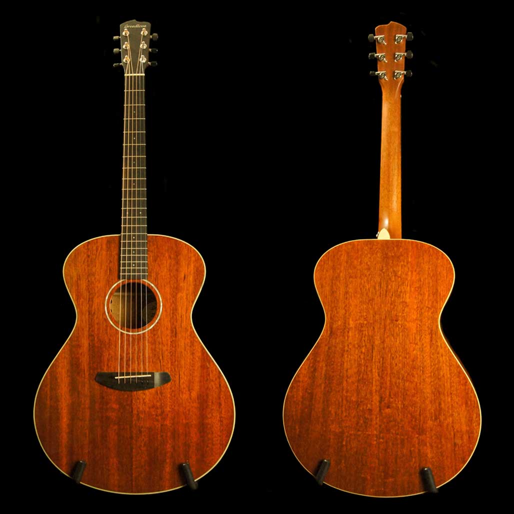 Breedlove Frontier Concerto All Solid Mahogany Acoustic Electric Guitar - Includes Case