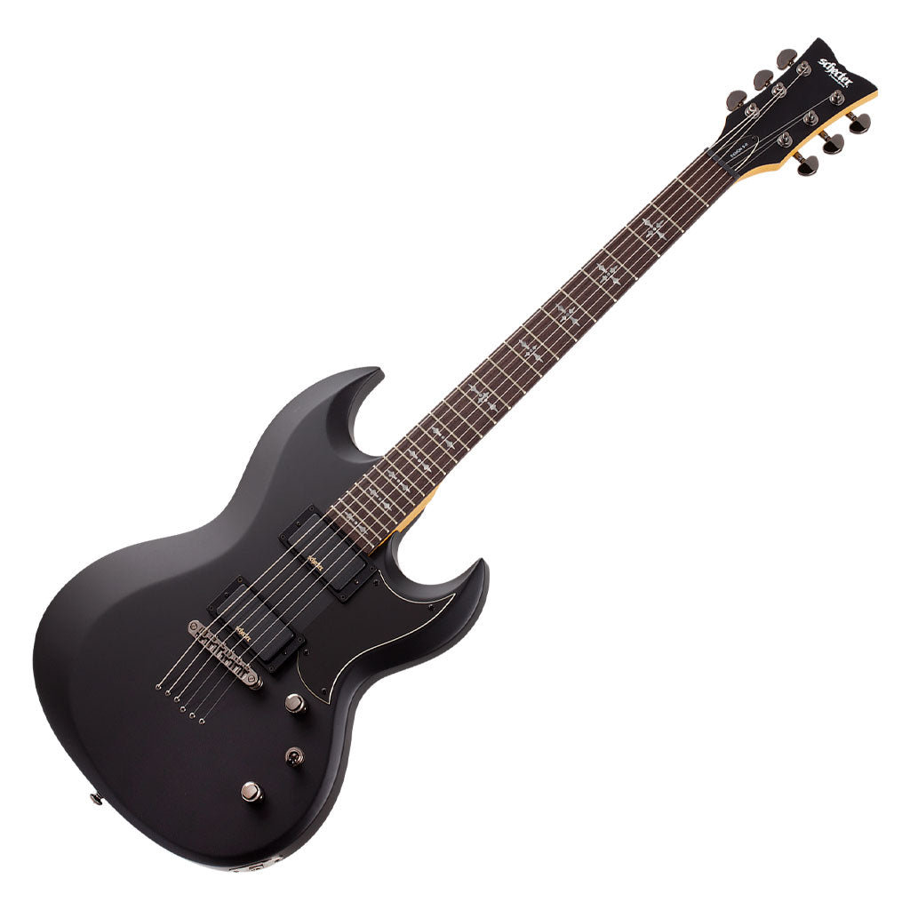 Schecter Demon S-II Series Electric Guitar - Aged Black Satin