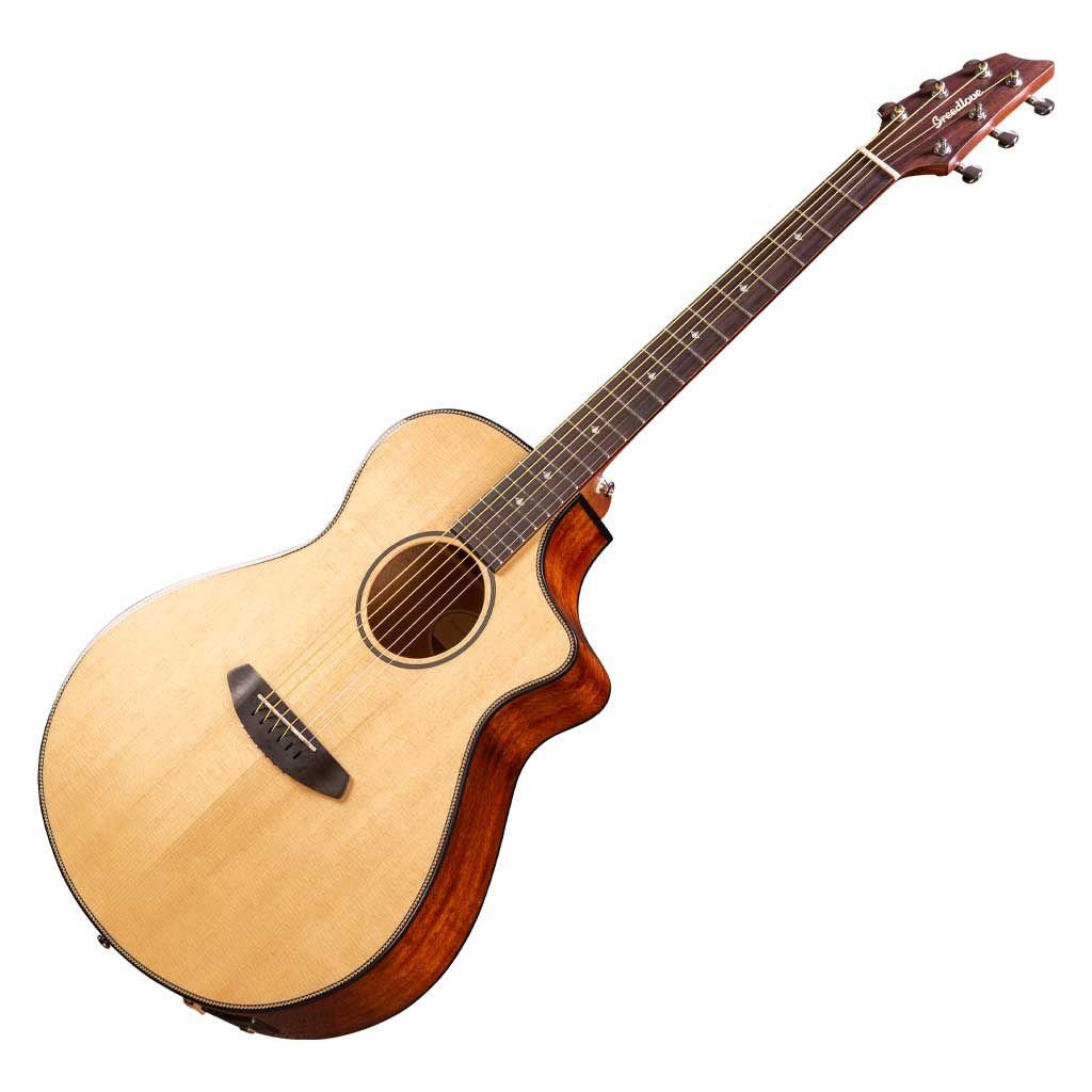 Breedlove Discovery Concert CE Herringbone Bound Acoustic Electric Guitar