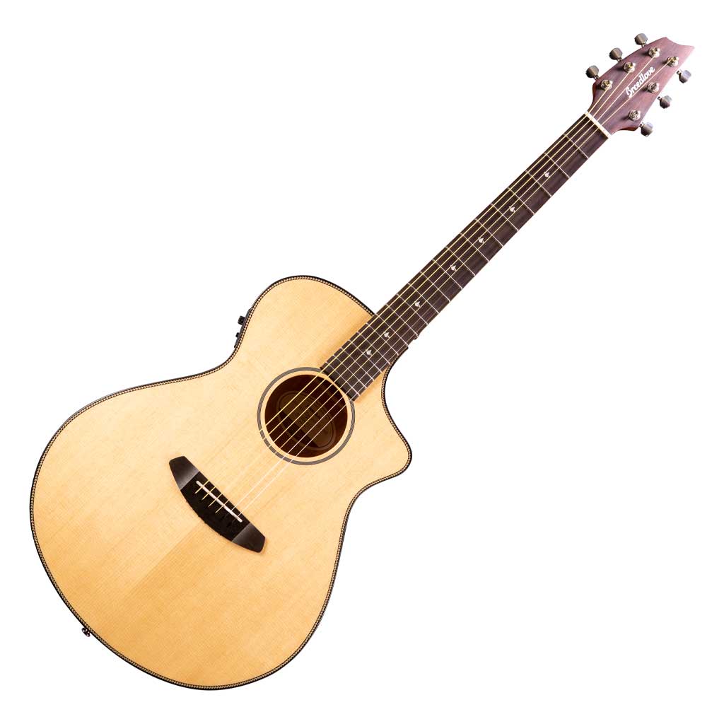 Breedlove Discovery Concert CE Herringbone Bound Acoustic Electric Guitar