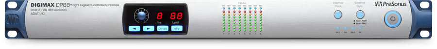 PreSonus DigiMax DP88 8-Channel A/D/A with Recallable XMAX Microphone Preamps
