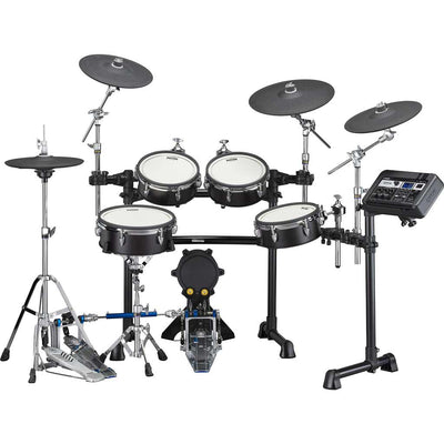 Yamaha DTX8K-X High-Grade Electronic Drum Kit with TCS Silicone Drum Heads in Black Forest