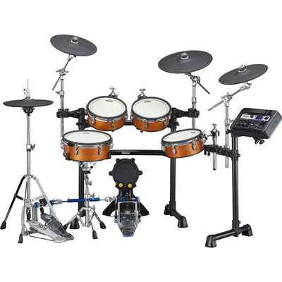 Yamaha DTX8K-X High-Grade Electronic Drum Kit with TCS Silicone Drum Heads in Real Wood