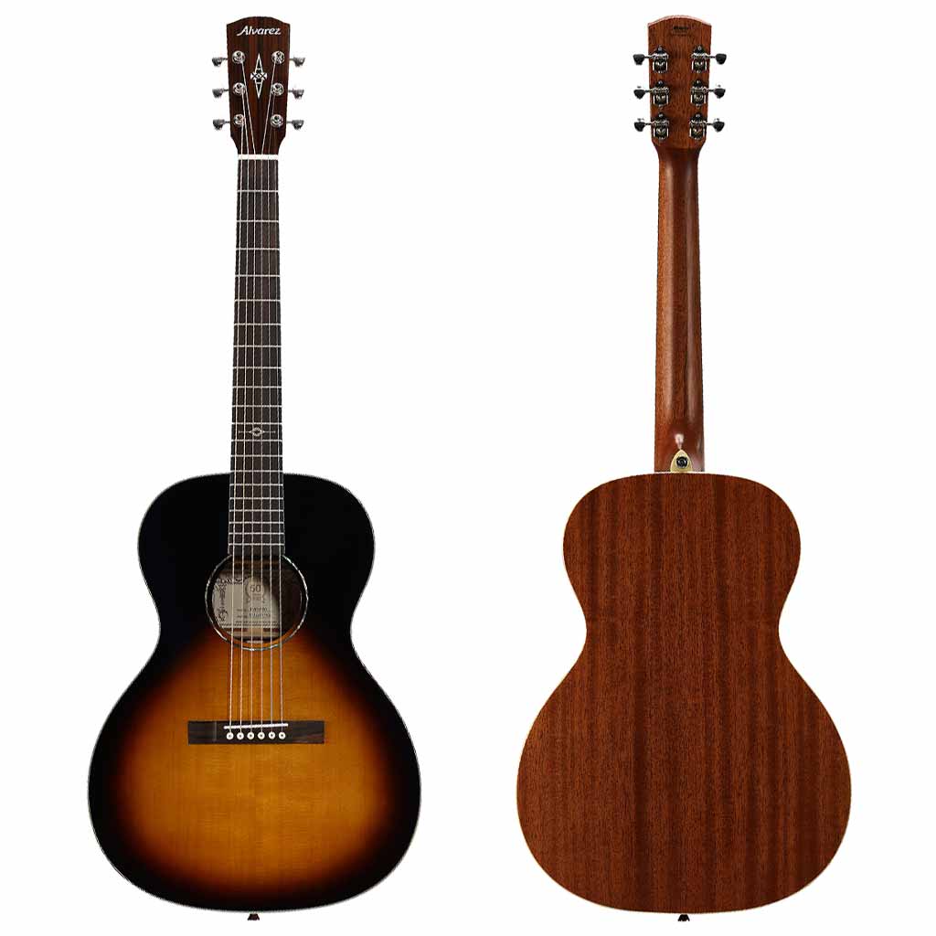 Alvarez DELTA00 Artist Blues Series Acoustic Guitar in High-Gloss Vintage Burst