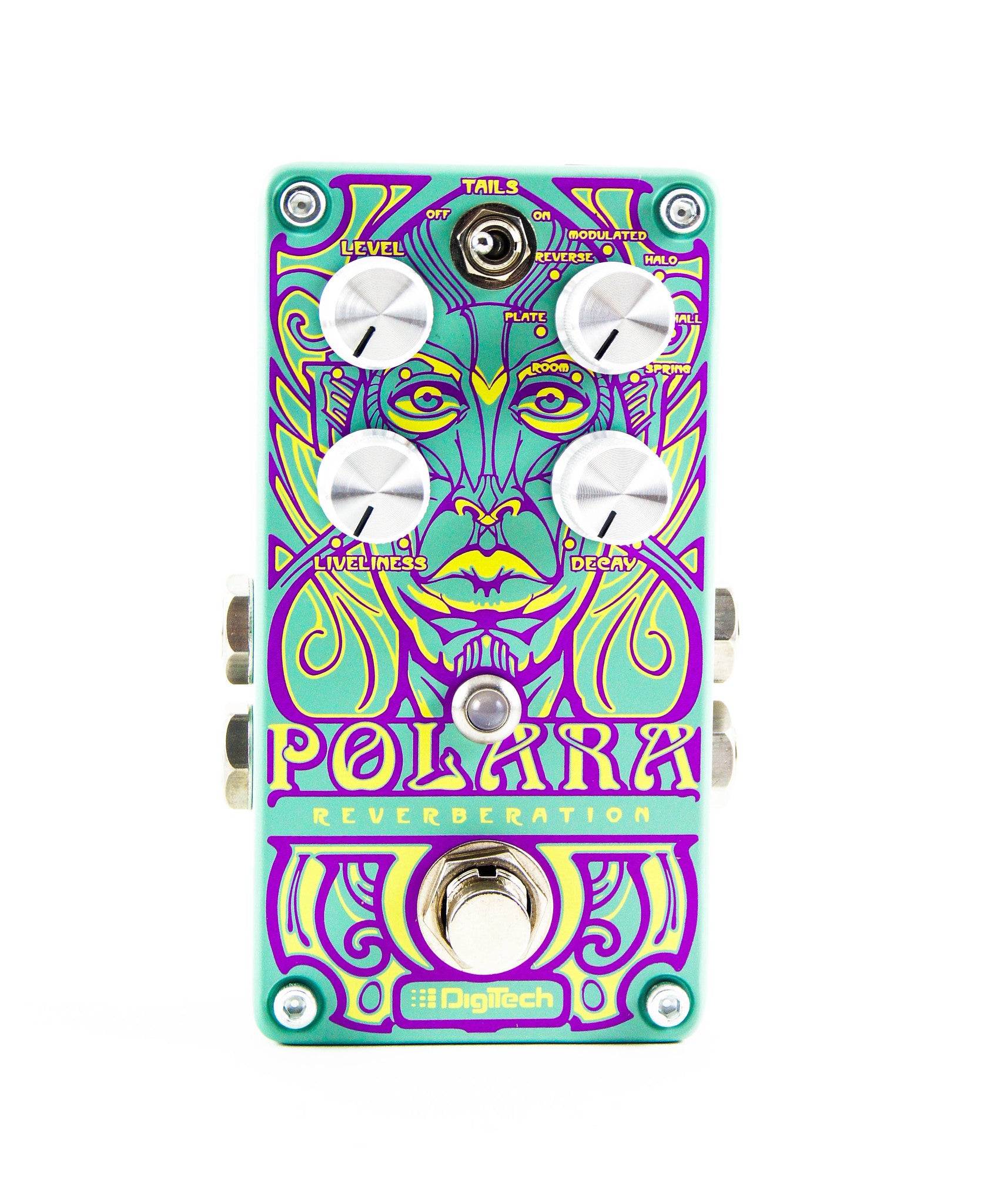 room reverb pedal Digitech Polara Lexicon Reverb Pedal Digitech Effects Pedal The Polara's flexible reverbs cover a full spectrum, from the intimate warmth of “Room”, to the vast expansiveness of “Hall”, through time with the