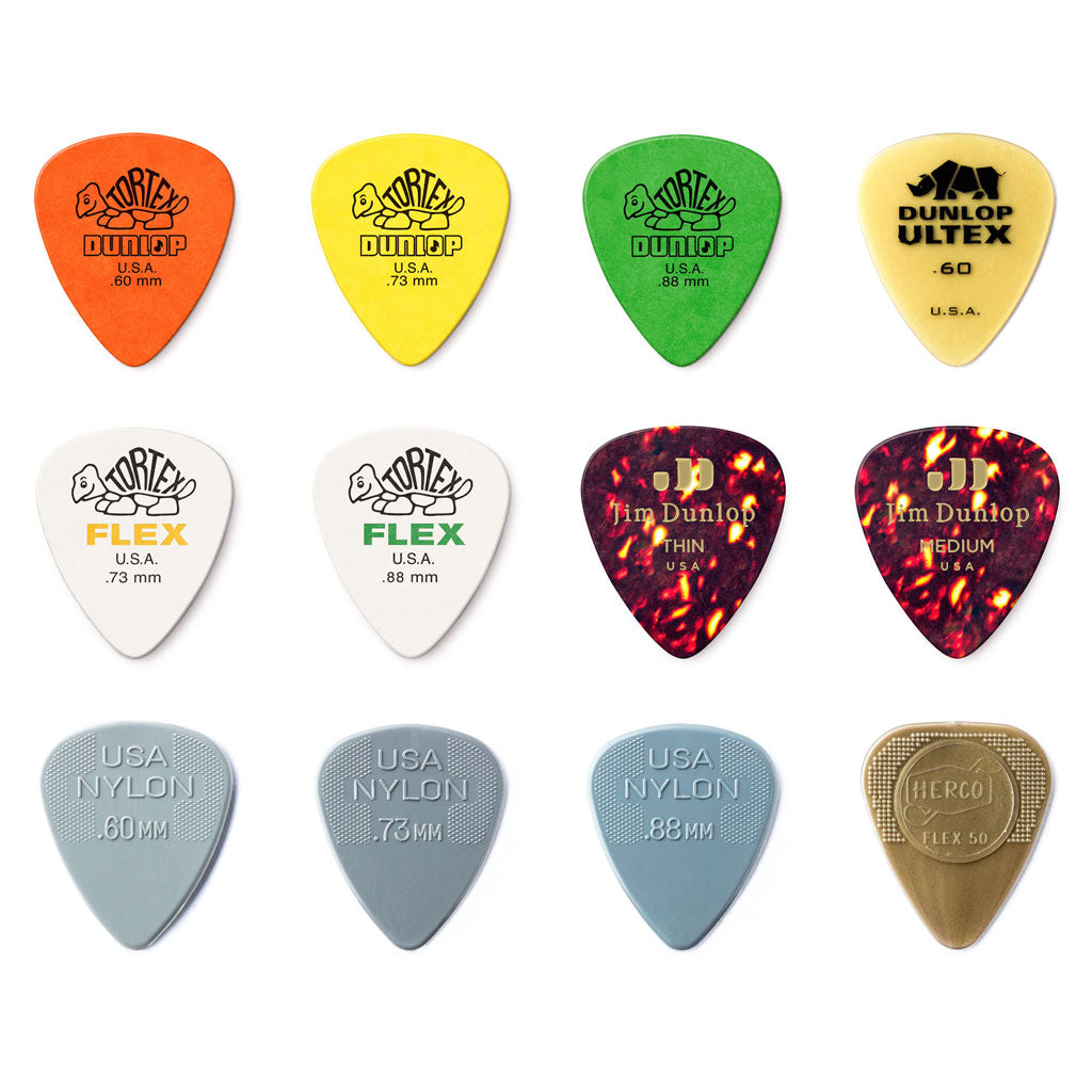 Dunlop Ultex Gold Medium Thumb Picks (4-Pack) – .80mm, Made In USA (9072P)