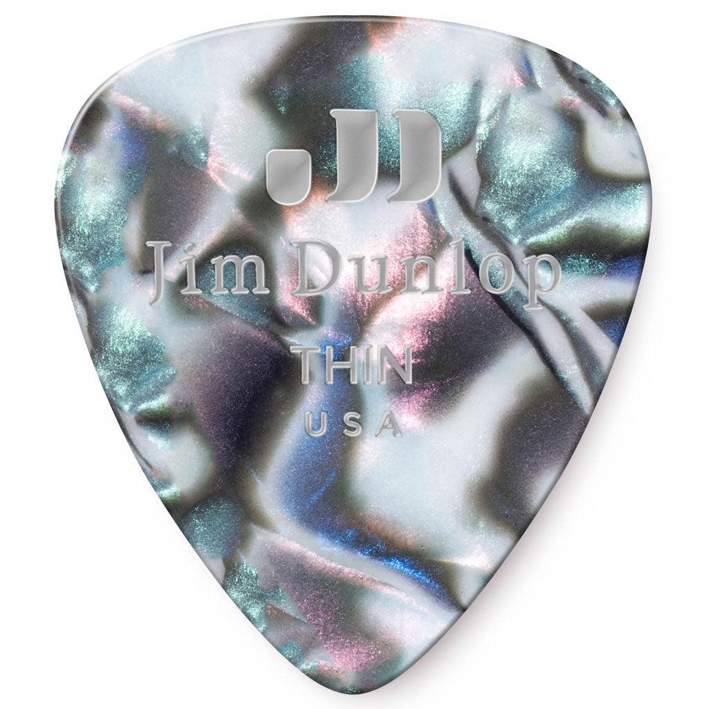 Dunlop Abalone Celluloid Guitar Picks 12 Pack