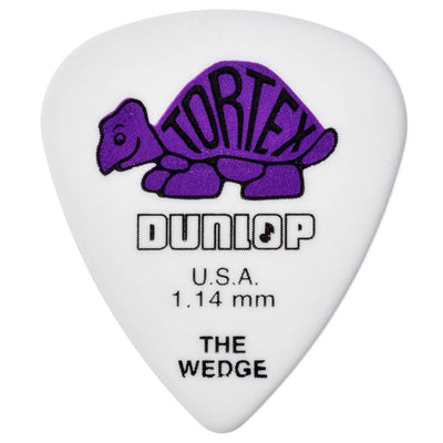 Dunlop Tortex 'The Wedge' Guitar Picks 12 Pack in 1.14mm