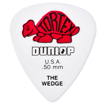 Dunlop Tortex 'The Wedge' Guitar Picks 12 Pack in .50mm