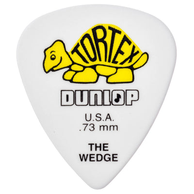 Dunlop Tortex 'The Wedge' Guitar Picks 12 Pack in .73mm