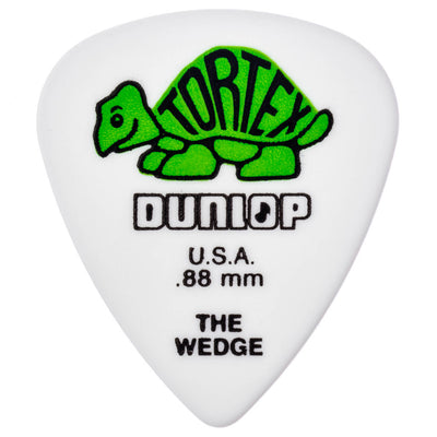 Dunlop Tortex 'The Wedge' Guitar Picks 12 Pack in .88mm