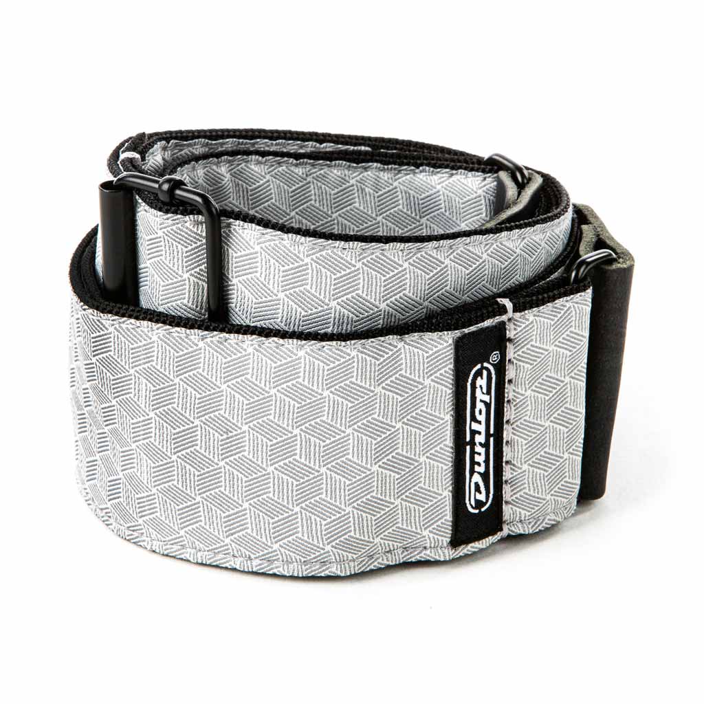 Dunlop Jacquard Cube Hatch Light Gray Strap