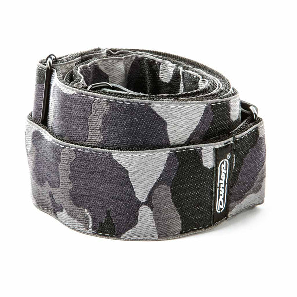 Cinghia Per Chitarra Jacquard Jim Dunlop – Tessuto Di Qualità, Motivi Colorati E Pelle Vera, Resistente 90,7 Kg