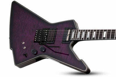 Schecter E-1 FR-S Special Edition Electric Guitar - Trans Purple Burst