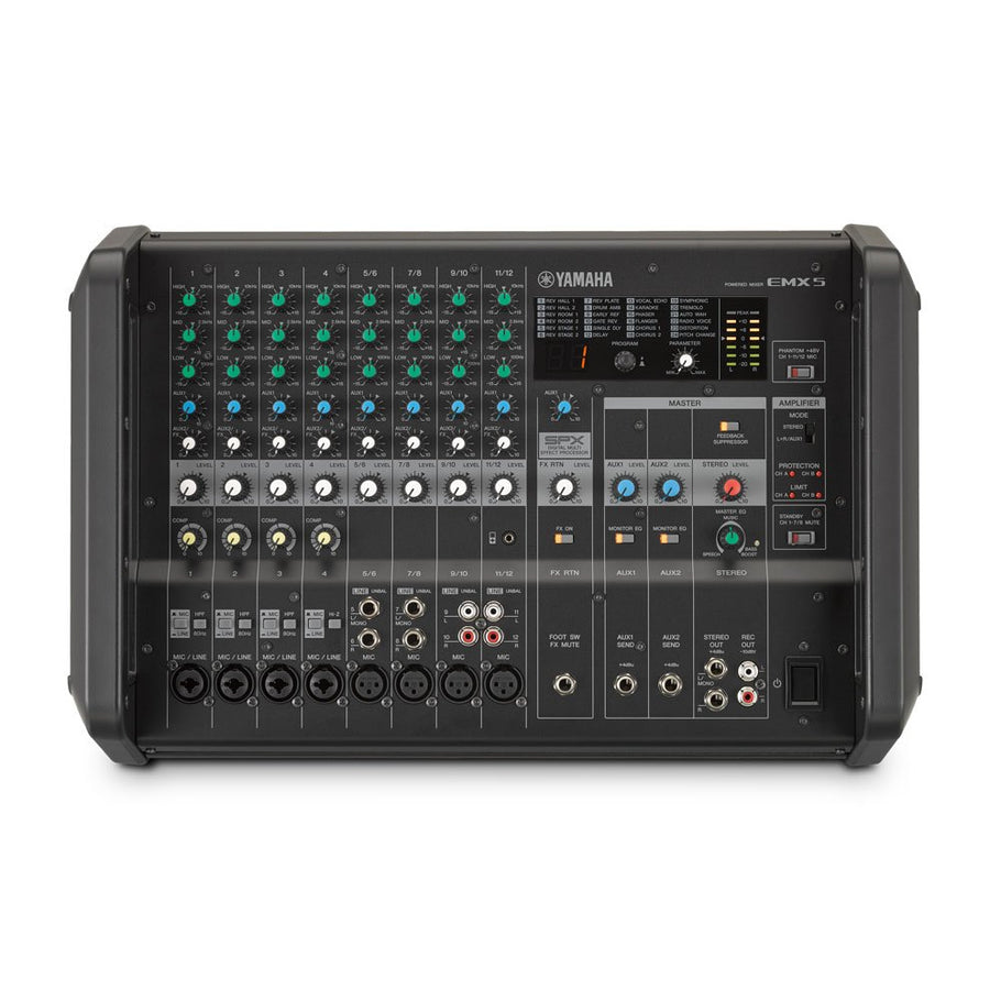 Yamaha EMX5 12-Channel 1260W Stereo Powered Mixer