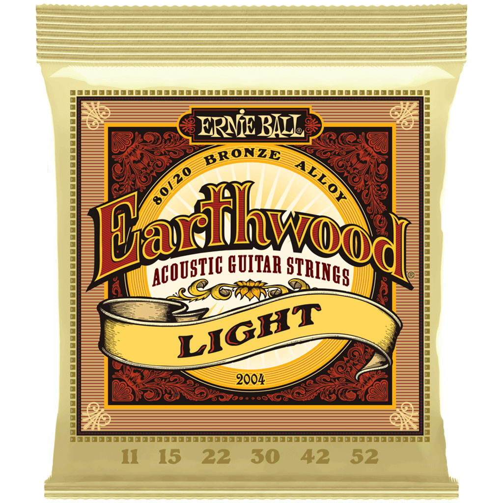 Ernie Ball Earthwood Light Gauge 80/20 Bronze Acoustic Guitar Strings