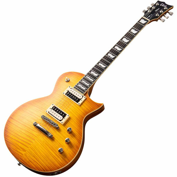 ESP LTD EC-1000T Full Thickness Electric Guitar - Honey Burst Satin ESP ...