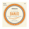 D'Addario EJ61 Nickle Plated Medium Gauge 10-23 5-String Banjo Strings