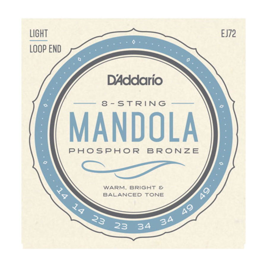 D'Addario EJ72 Light Gauge 14-49 Phosphor Bronze Mandola Strings