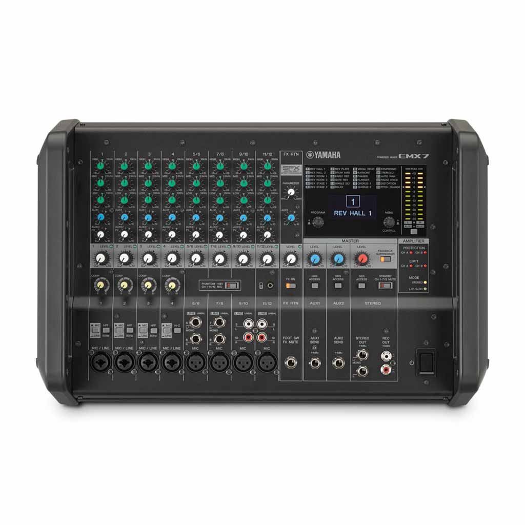 Yamaha EMX7 12-Channel 1410 Watt Stereo Powered Mixer