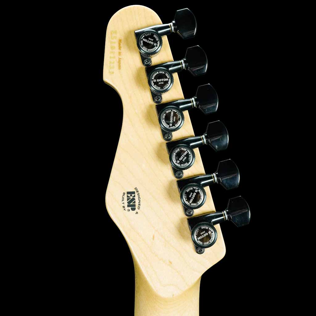 ESP E-II SN-II Series Electric Guitar w/Burled Maple Top - Nebula Black Burst